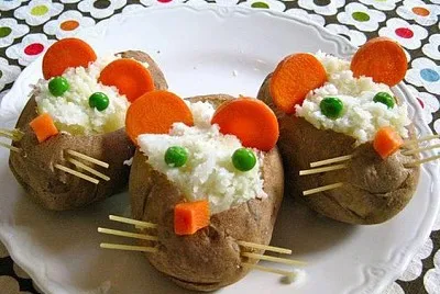 Pommes de terre  "souris "