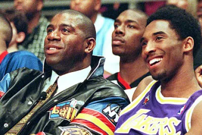 Magic Johnson and Kobe Bryant