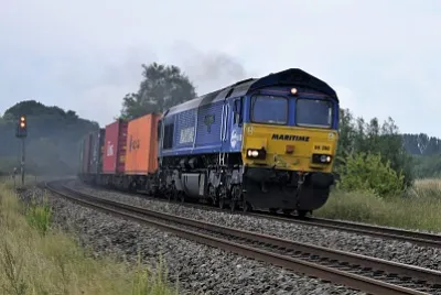 Another Class 66 at Kings Sutton, England