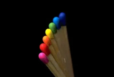 Rainbow matches jigsaw puzzle