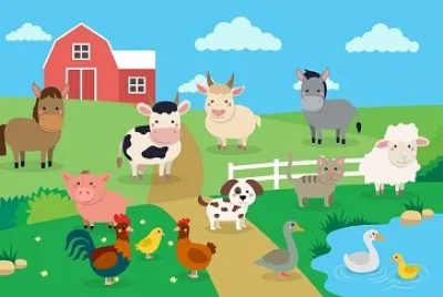 פאזל של Animales de granja