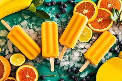 Orange ice cream