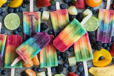 Colorful ice cream