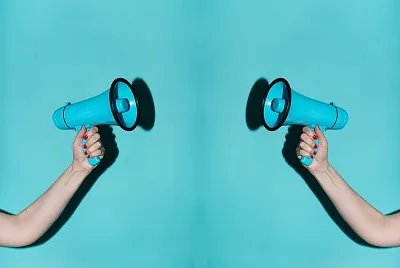 Loud and light blue