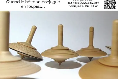 Toupies, La Dent du Lion sur Etsy.com