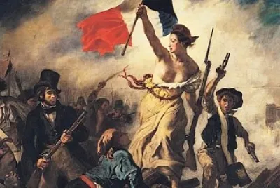 La Libertad guiando al pueblo (Pintor :Delacroix)