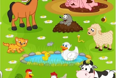 פאזל של Animales de granja