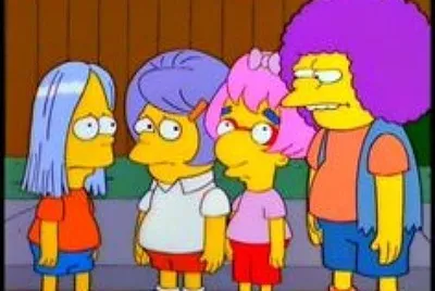 los simpsons peluca