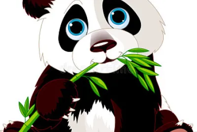 Wild Panda eating bamboo. jigsaw puzzle