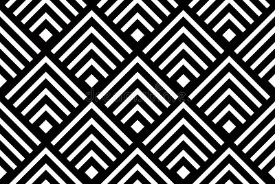 Seamless geometric  background, simple black and w
