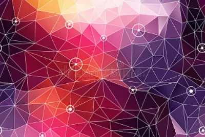 Seamless abstract triangle colorful pattern