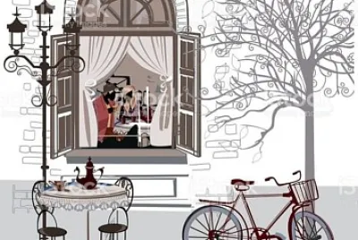 Ventana y Bicicleta