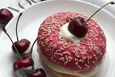 cherry donut jigsaw puzzle
