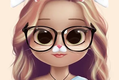 Chica con lentes