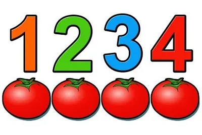NUMBERS FROM 1 TO 4