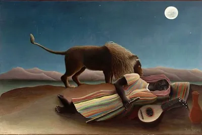 LA GITANA DURMIENTE, HENRI ROUSSEAU
