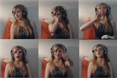 פאזל של en casa oyendo musica