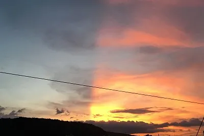 atardecer bicolor