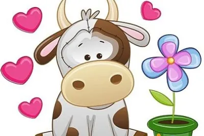 Vaca con Maceta