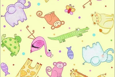 Animales Fondo Amarillo