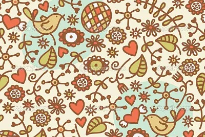 Hojas, Flores, Corazones y PÃ¡jaros