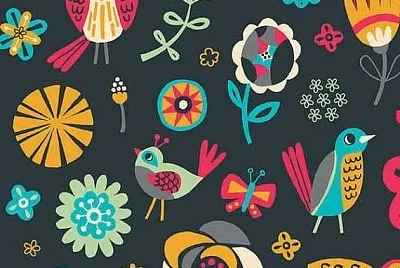 Pajaritos con Flores