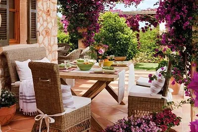 terraza tropical