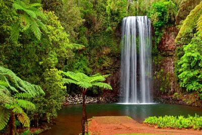 Little lagoon waterfall