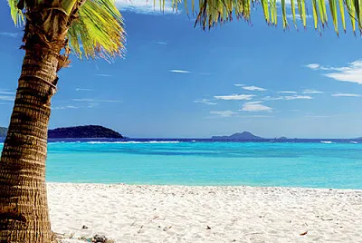 White sand beach