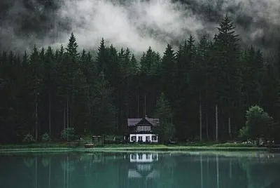 Lake house jigsaw puzzle