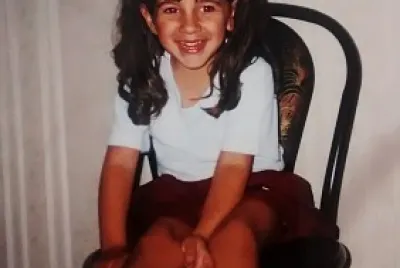 In this picture, I was wearing my school uniform