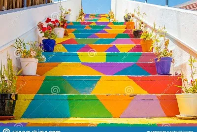 escaleras color jigsaw puzzle