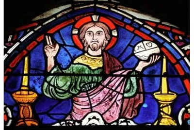 Vitral gÃ³tico jesus Cristo