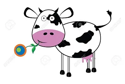 la vaca y la flor jigsaw puzzle