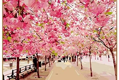 pink tree jigsaw puzzle