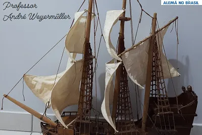 Miniatura de veleiro