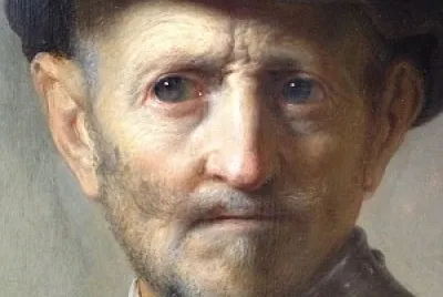 An Old Man in Military Costume