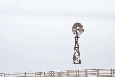 Windmill in Snow