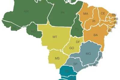 Mapa do Brasil - RegiÃµes