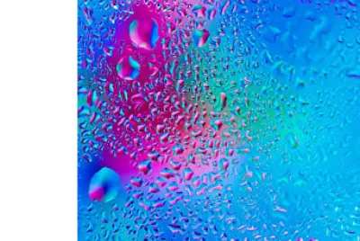 colourful raindrops
