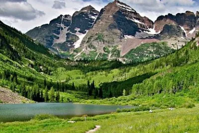 Maroon Bell colorado rocosas jigsaw puzzle