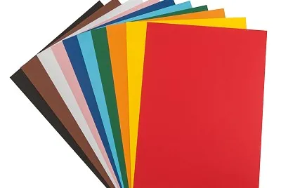 hojas de colores