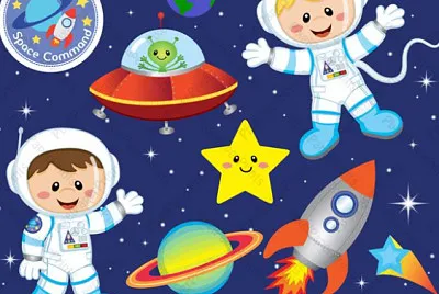 los astronautas en el espacio