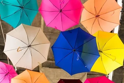 sombrinhas coloridos jigsaw puzzle