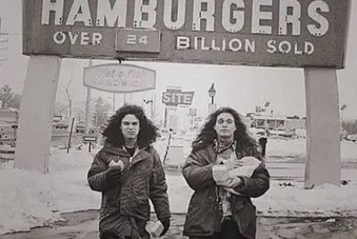 Eddie Van Halen and David Lee Roth