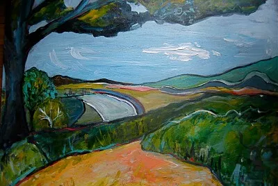 Derain paysage vert