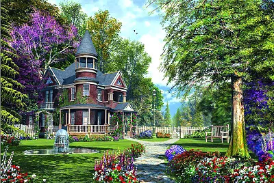 Casa con jardin jigsaw puzzle