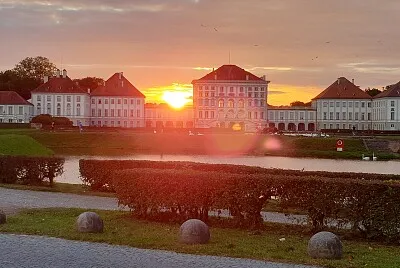 Sonnenuntergang Nymphenburg jigsaw puzzle