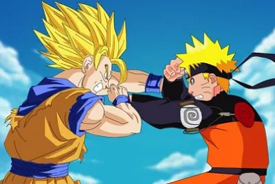 פאזל של naruto-vs-goku
