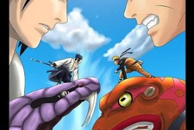 פאזל של naruto vs sasuke